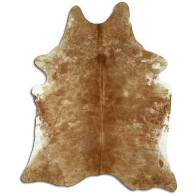 Brown cowhide rug XXL