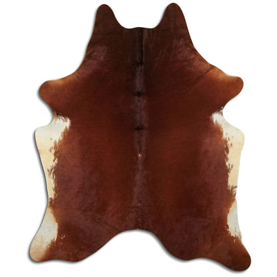 Brown cowhide rug XXL