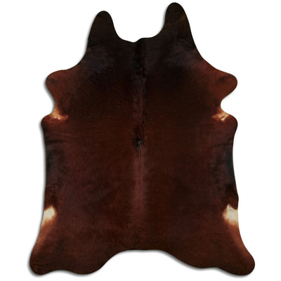 Brown cowhide rug XXL