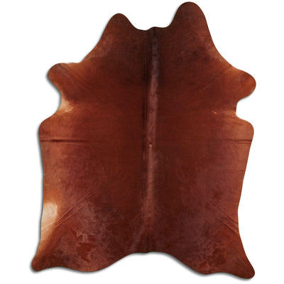 Brown cowhide rug XL