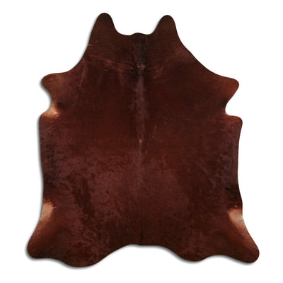 Brown cowhide rug XL