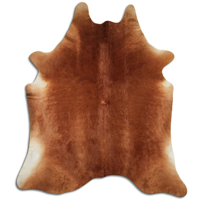 Brown cowhide rug XXL