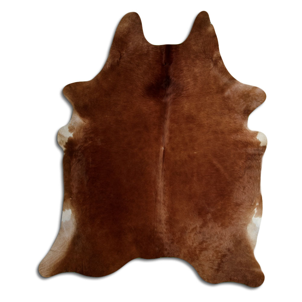 Tappeto in pelle di mucca marrone XXL