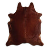 Brown cowhide rug XL