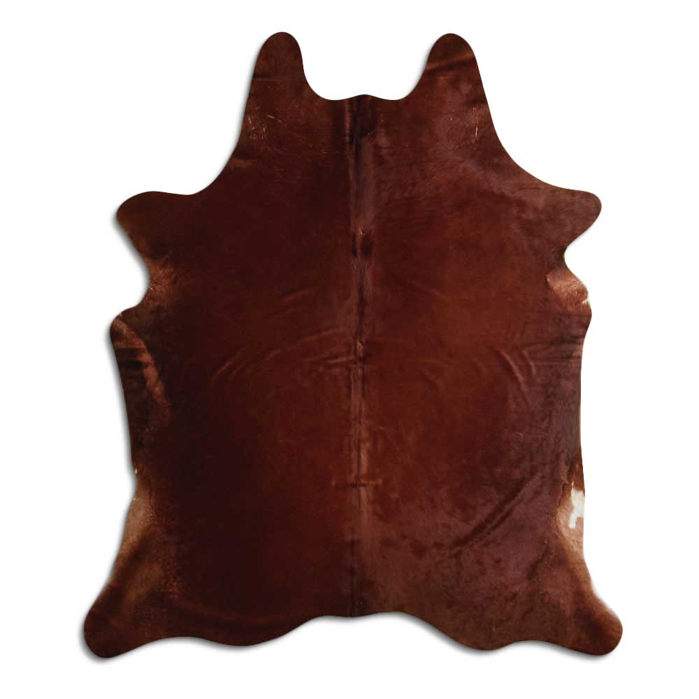 Brown cowhide rug XL