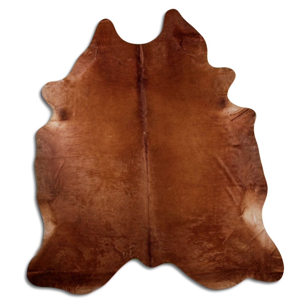 Tappeto in pelle di mucca marrone XXL