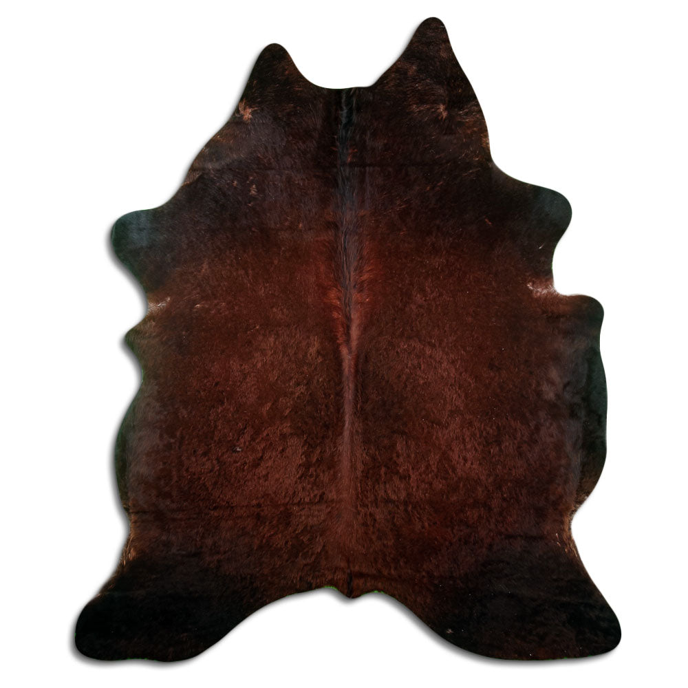 Tappeto in pelle di mucca marrone XXL
