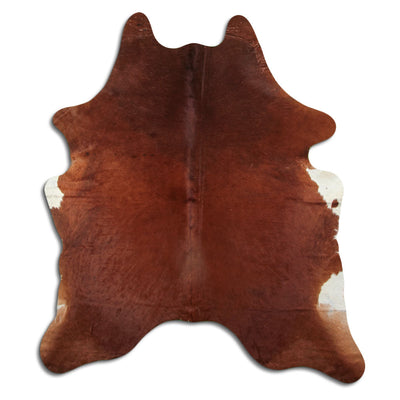 Brown cowhide rug XL