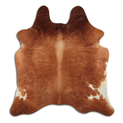 Brown cowhide rug XL