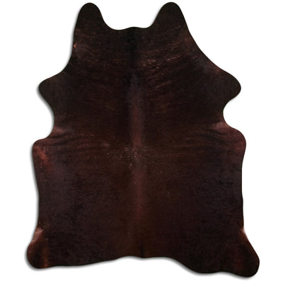 Brown cowhide rug XL
