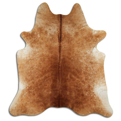 Brown cowhide rug XL