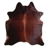 Tappeto in pelle di mucca marrone XL