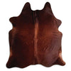 Tappeto in pelle di mucca marrone L
