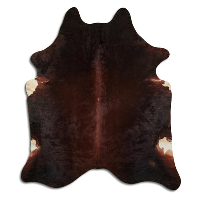 Brown cowhide rug XXL