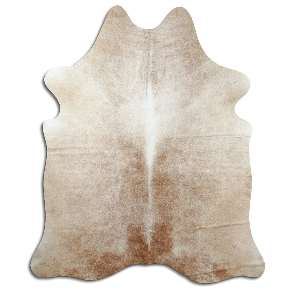 Tappeto in pelle di mucca marrone L