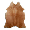 Tappeto in pelle di mucca marrone L