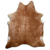 Brown cowhide rug L