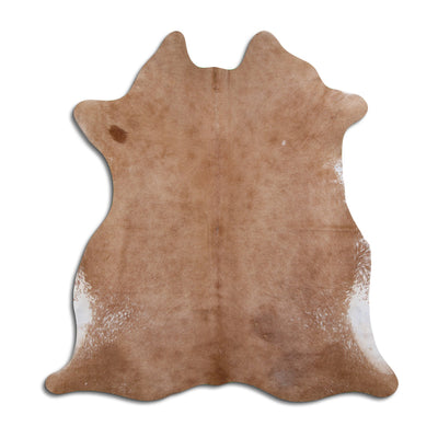 Champagne cowhide rug L