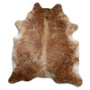 Tappeto in pelle di mucca marrone XL