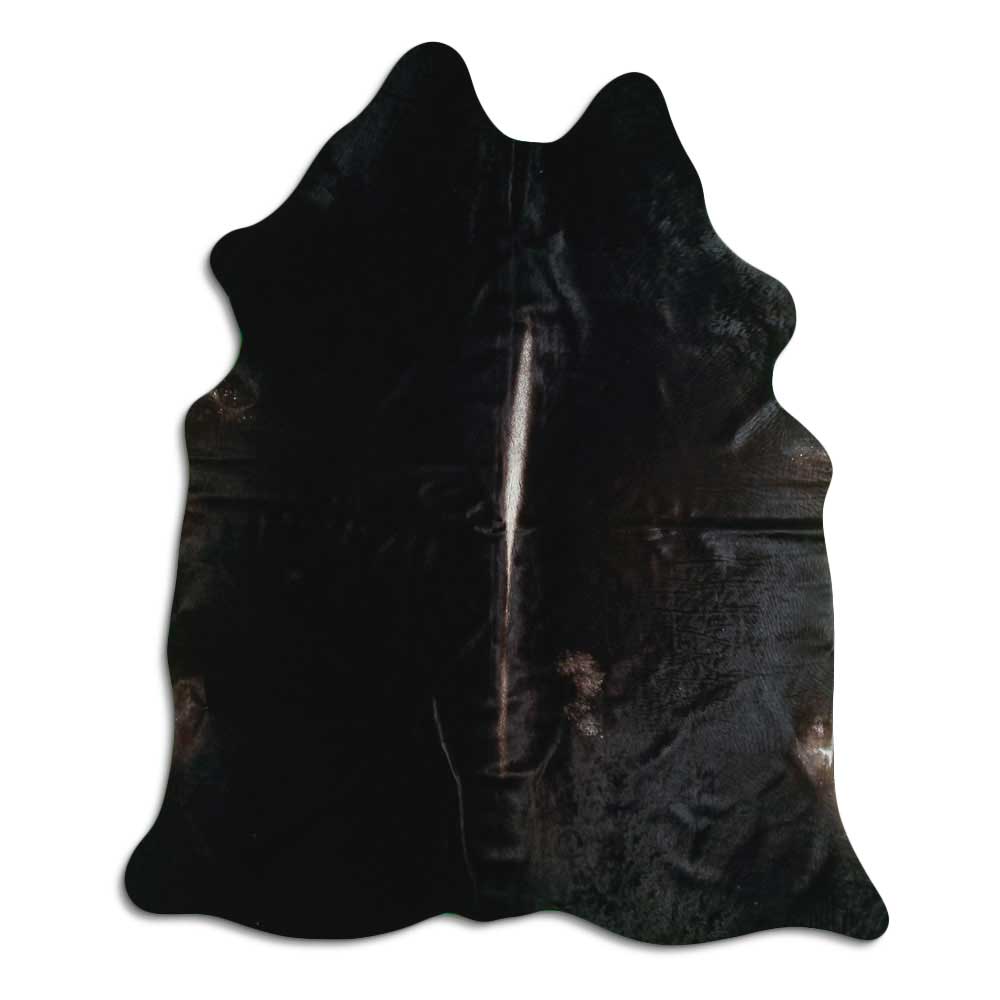 Tappeto in pelle di mucca marrone L