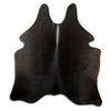 Tappeto in pelle di mucca marrone M