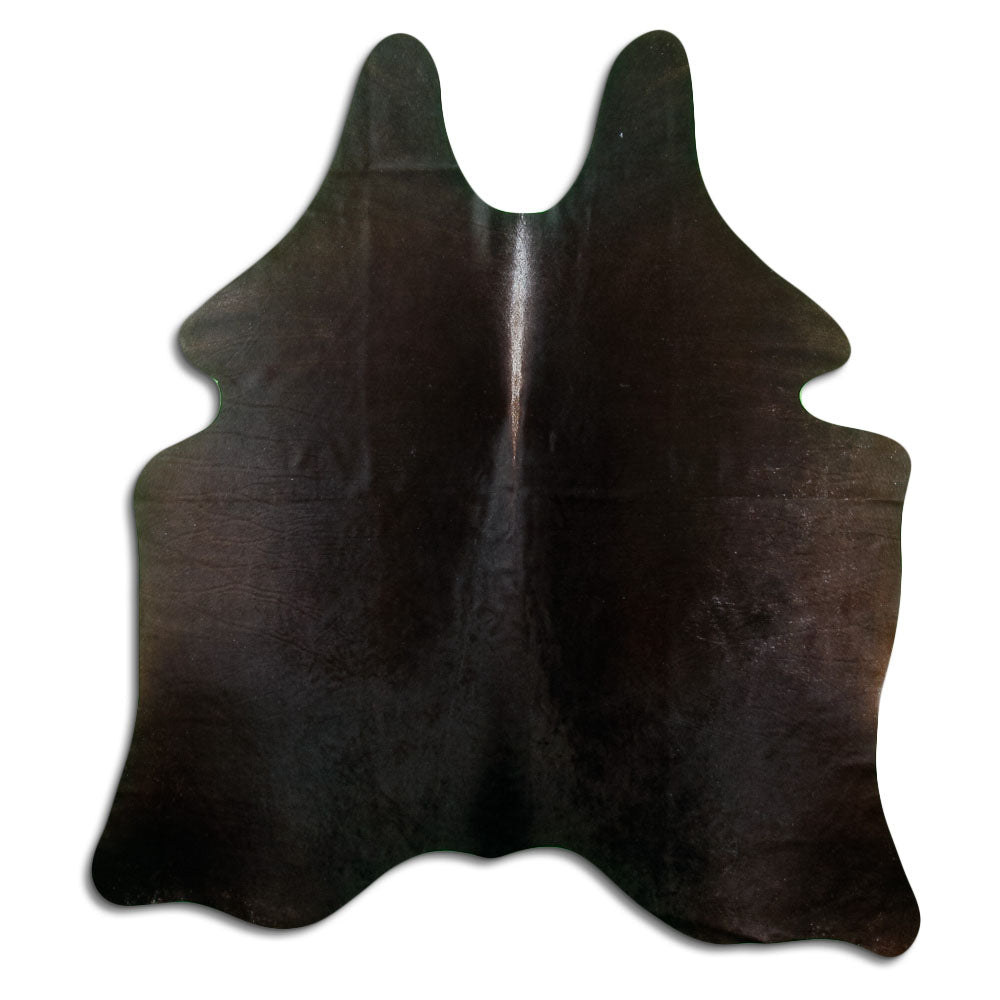 Tappeto in pelle di mucca marrone M