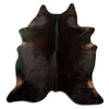 Brown cowhide rug L