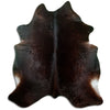 Brown cowhide rug L