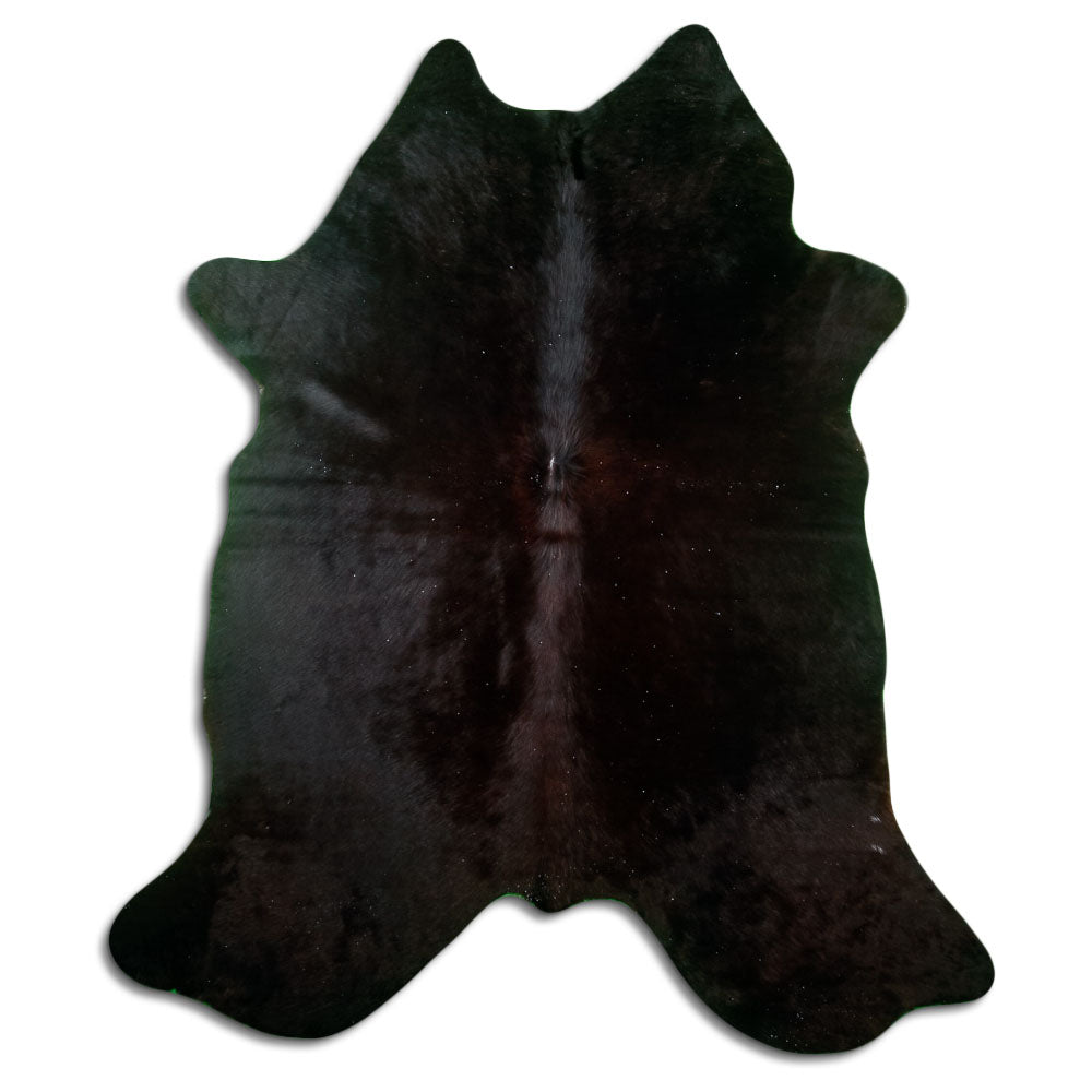 Tappeto in pelle di mucca marrone XL