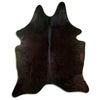Brown cowhide rug XL