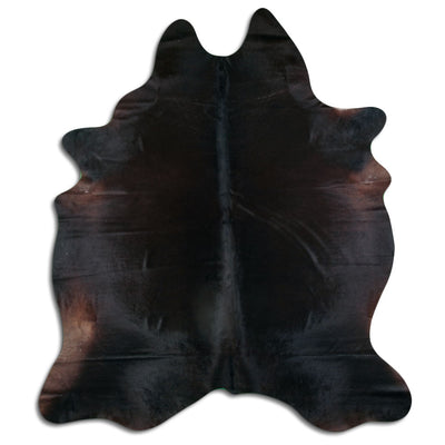 Brown cowhide rug XXL