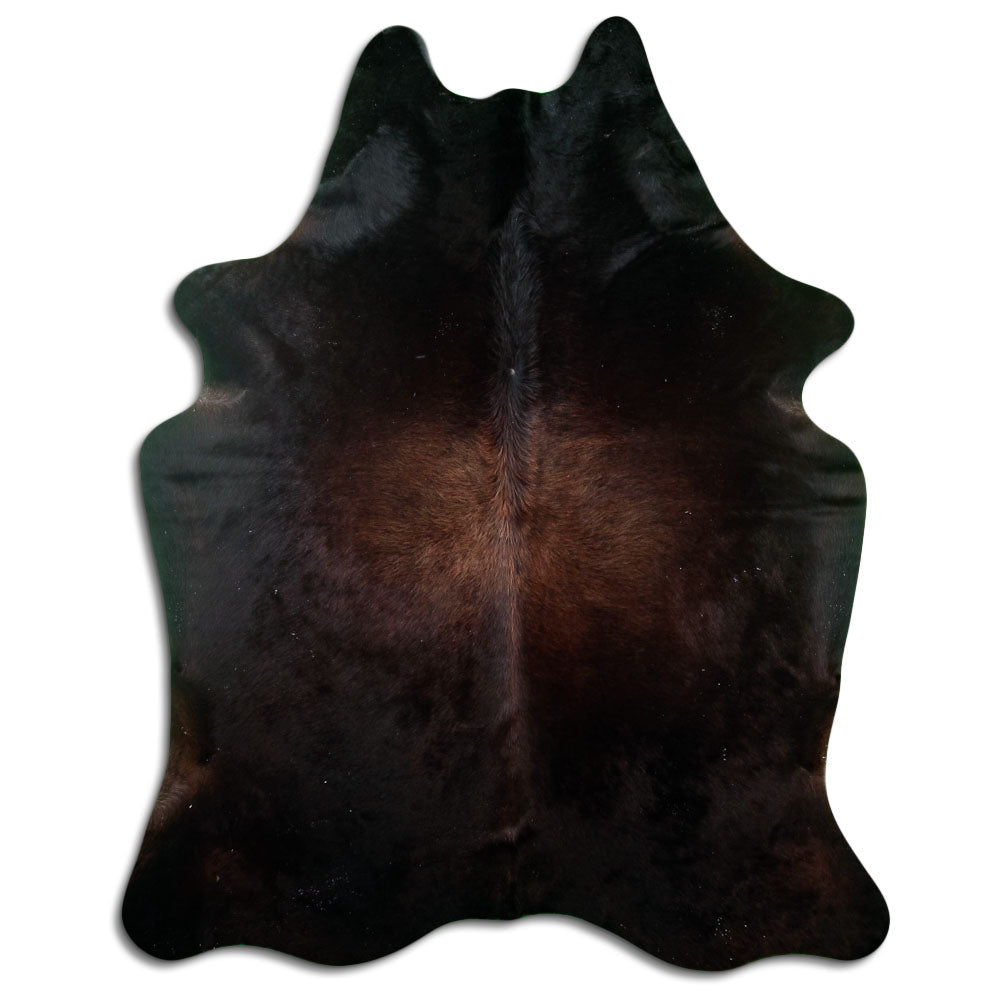 Brown cowhide rug XXL