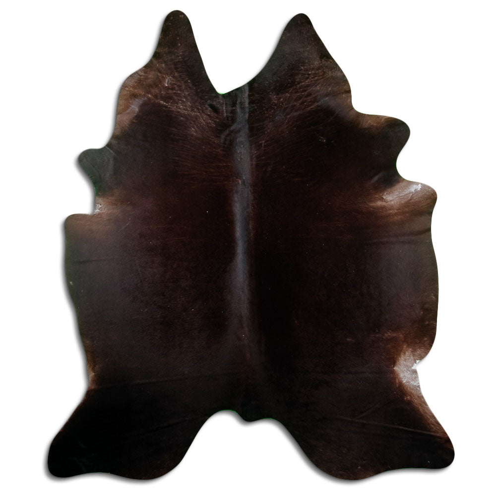 Brown cowhide rug XXL