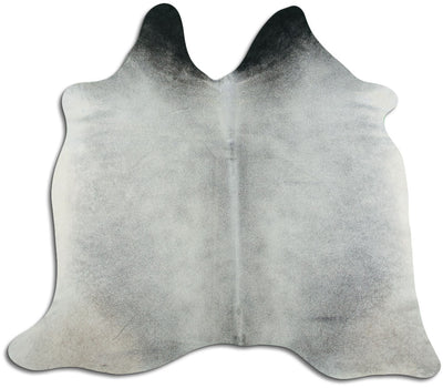 Grey cowhide rug M