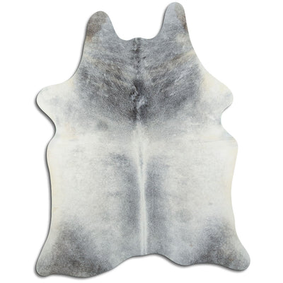 Grey cowhide rug L