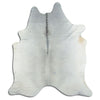 Grey cowhide rug XXL