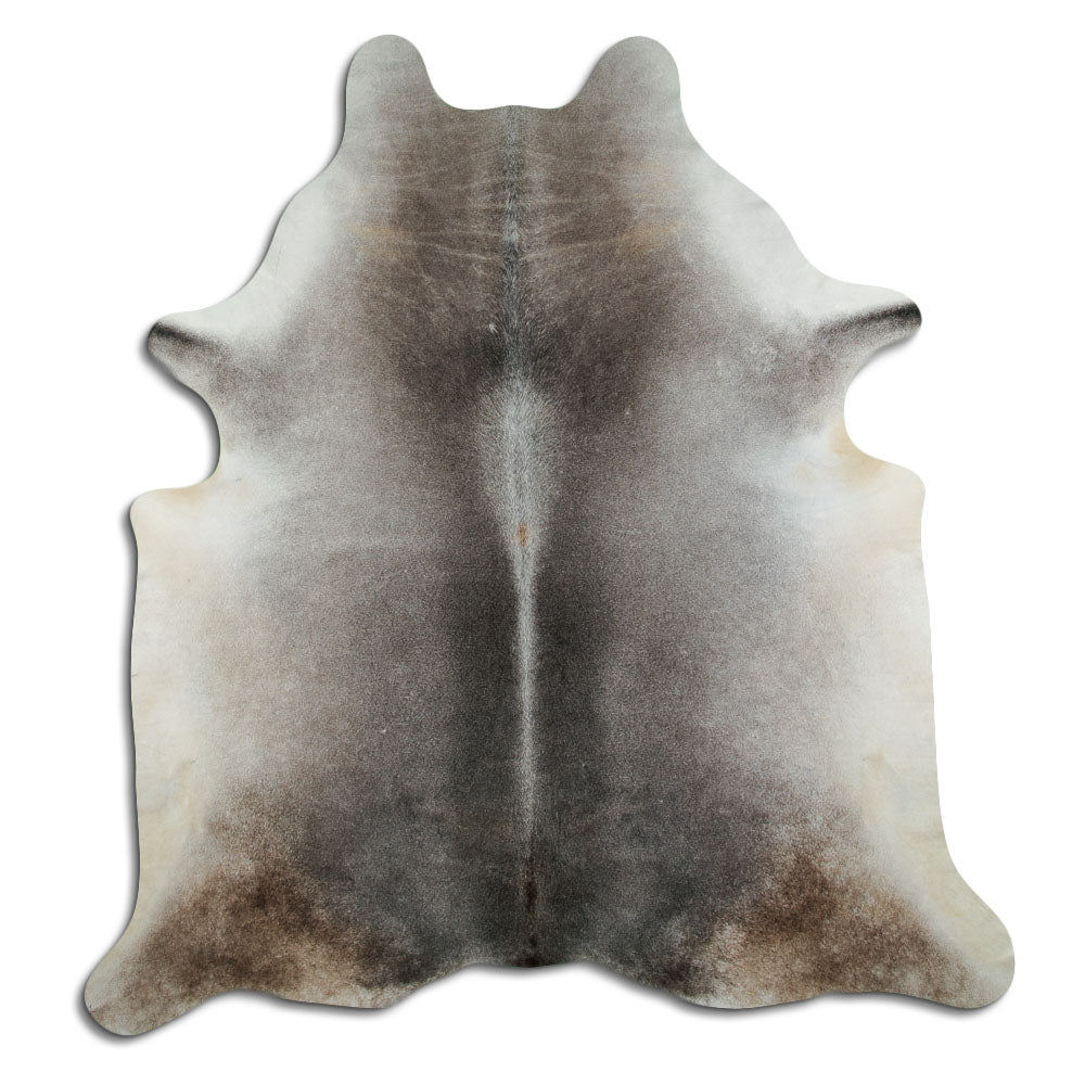 Grey cowhide rug XXL