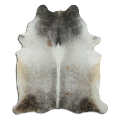 Grey cowhide rug XL