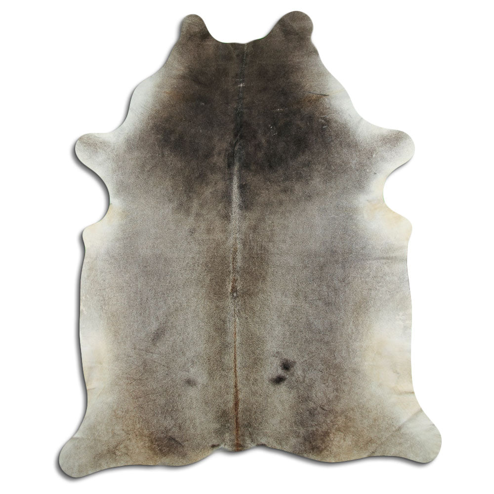 Tappeto in pelle di mucca grigia XXL