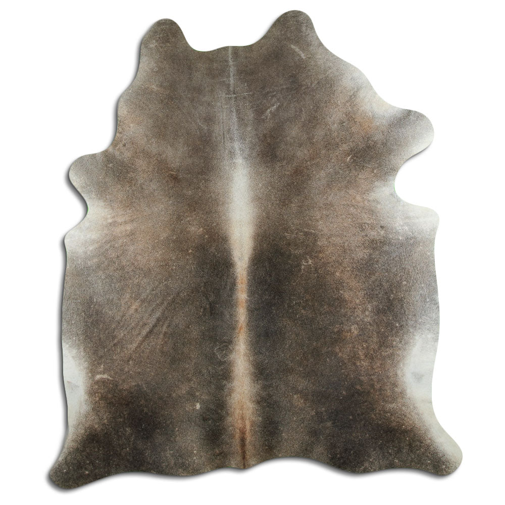 Tappeto in pelle di mucca grigia XL