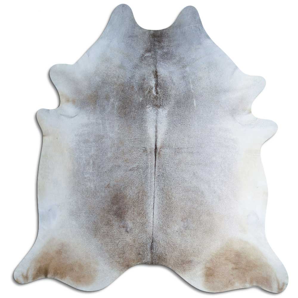 Tappeto in pelle di mucca grigia XXL