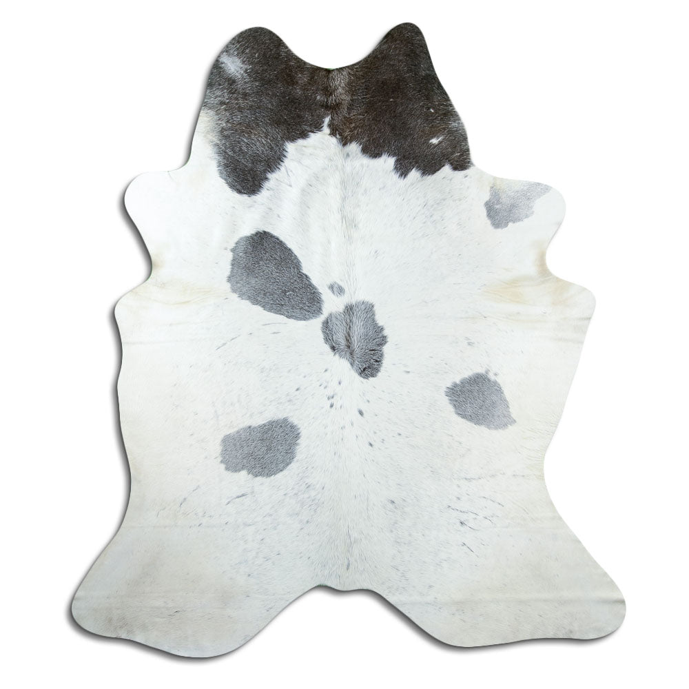 Grey cowhide rug XXL