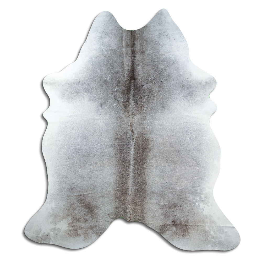 Grey cowhide rug XXL