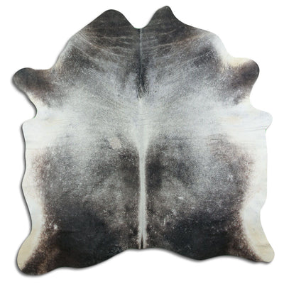 Grey cowhide rug XL