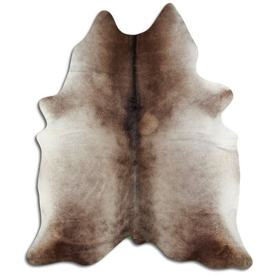 Grey cowhide rug XXL