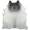Tappeto in pelle di mucca grigia XL