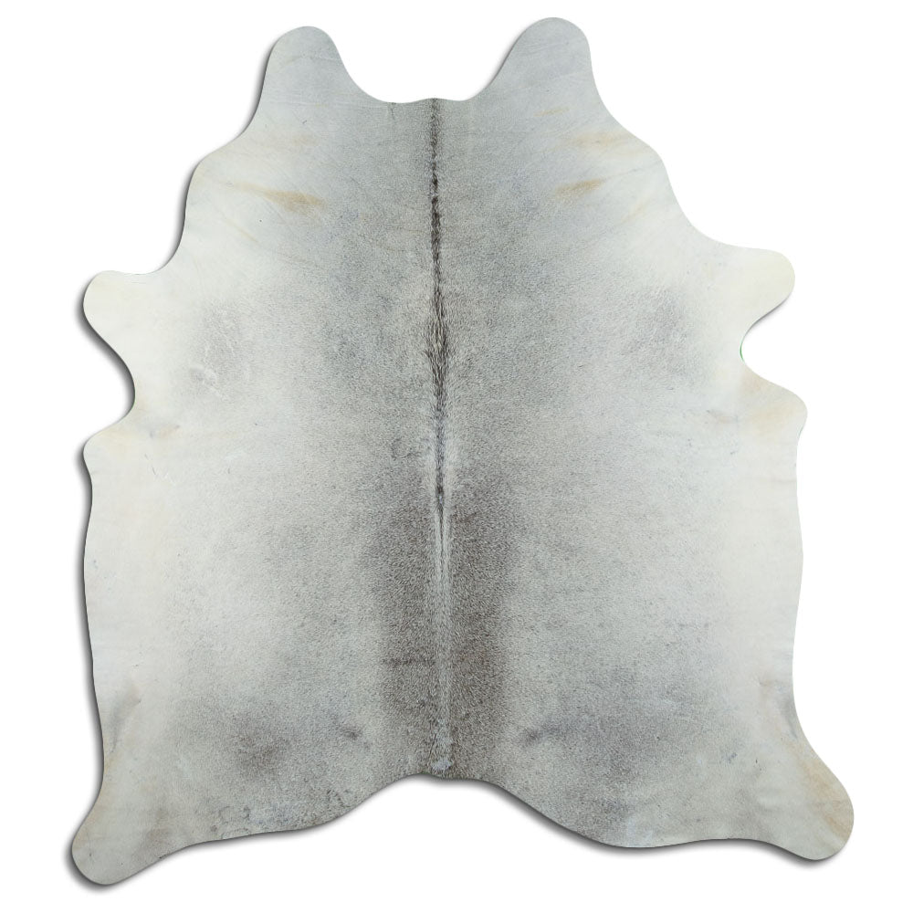 Grey cowhide rug XL