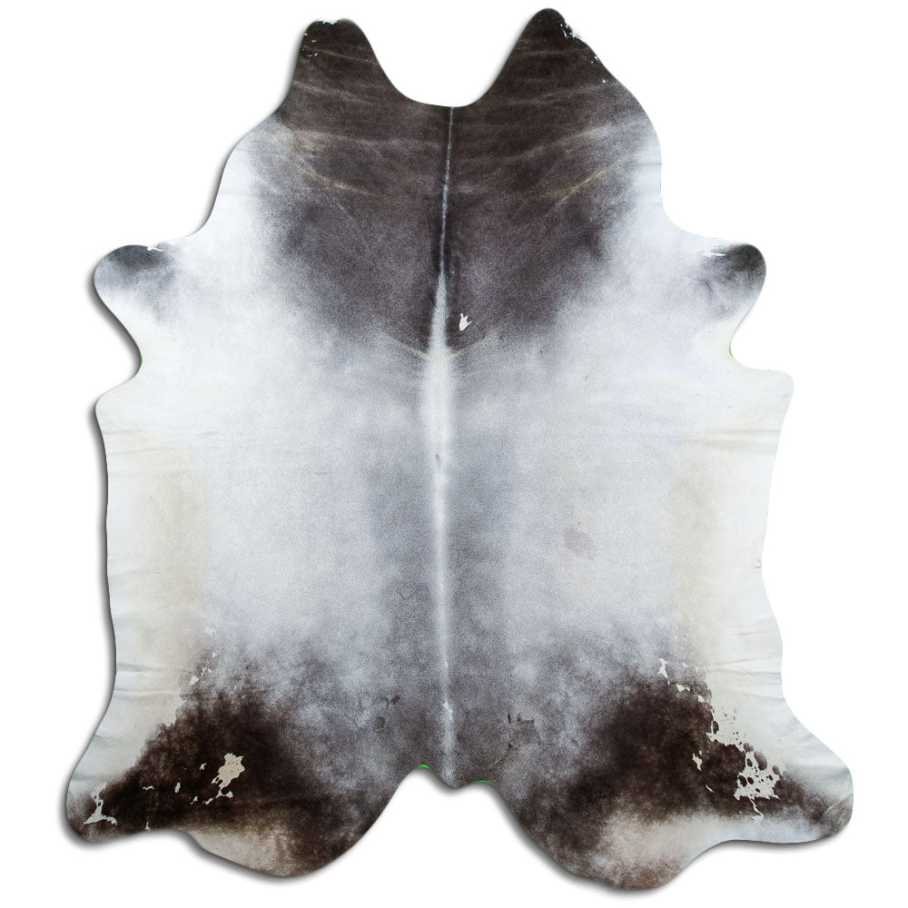 Tappeto in pelle di mucca grigia XXXL