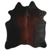 Tappeto in pelle di mucca marrone M