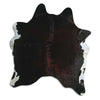 Brown cowhide rug M